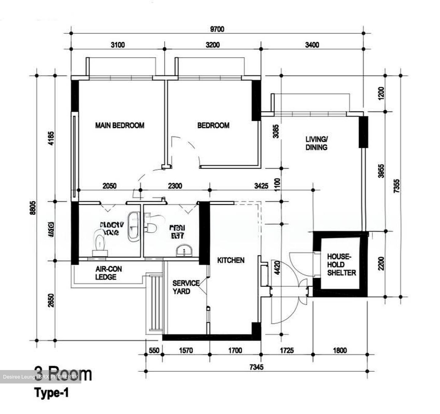 Blk 114A Alkaff Oasis (Toa Payoh), HDB 3 Rooms #557120701